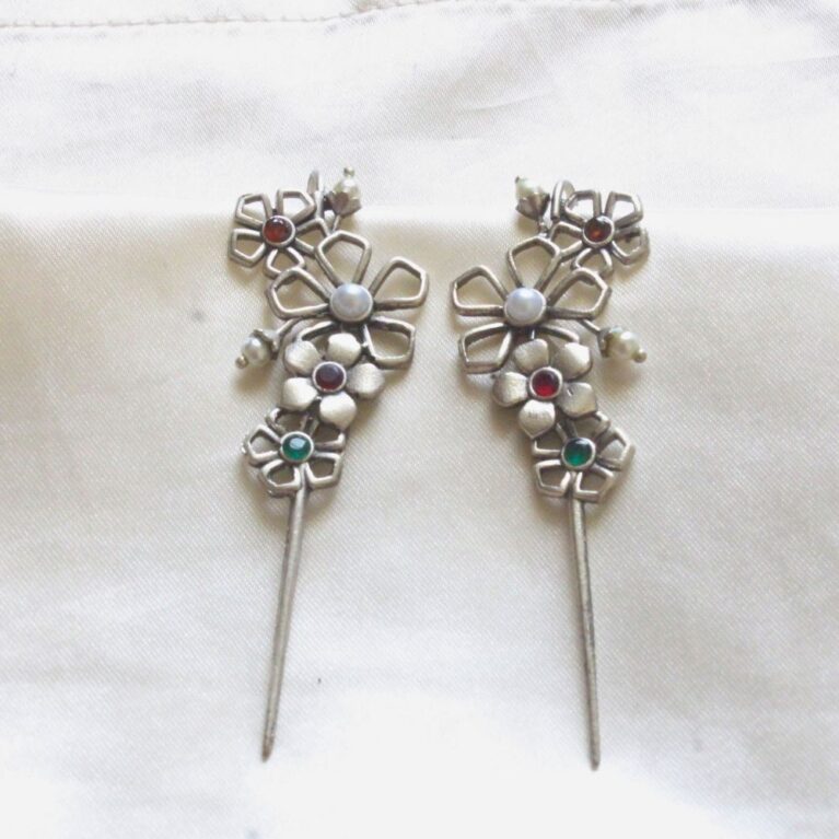 Floral Dangler Earrings