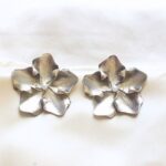 Silver Floral Stud Earrings